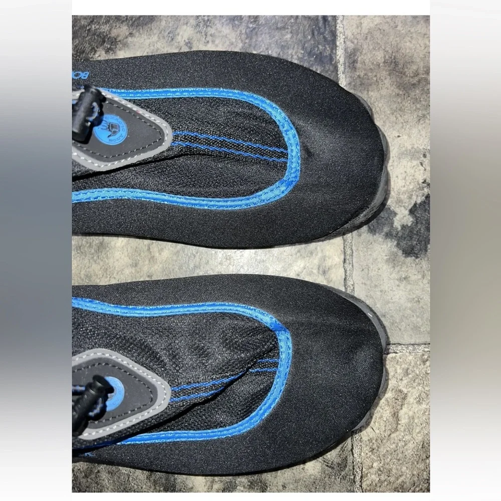 Body Glove Riverbreaker Black/Blue Men's Size 12 Water Shoes Socks EUC